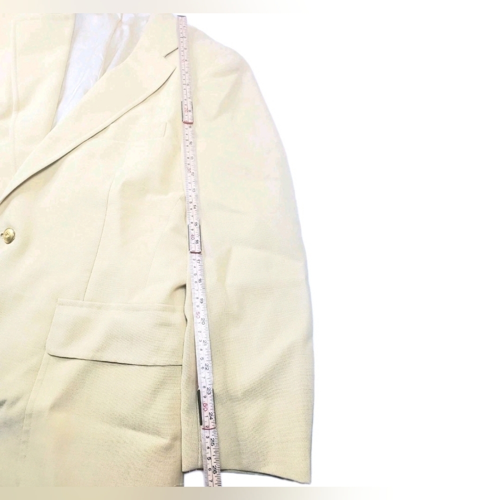 Vintage Chaps by Ralph Lauren Sport Coat Mens Size 44R Gold Buttons Made in USA - Picture 9 of 14